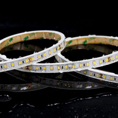 8mm PCB ancho 110v220v 10mm 180leds 3000K IP67 impermeable tablero de corte a presión SMD2835 luz de banda LED para hotel