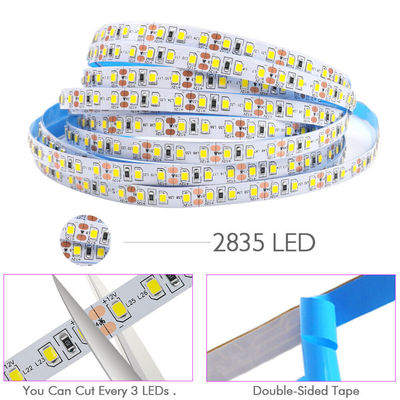 Casa 12v 8mm 120leds 12000K Placa de corte a presión blanca fría SMD2835 Luz de banda LED para decoración de interiores
