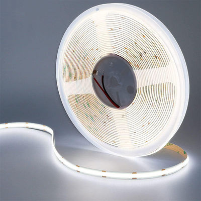 No resistente al agua 12V24V 8mm10mm 480Leds 6500K Blanco CE RoHs Flexible COB Luz de banda LED