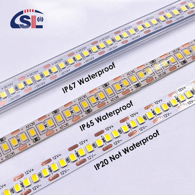 Las luces de banda LED a prueba de agua SMD2835 240leds 8mm 24v 12v 3000K 4000K 6500K IP67 IP65 IP20