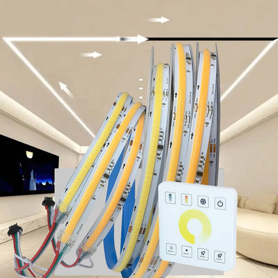 12V/24V de agua corriente fluyendo luz de LED de banda con 3000K COB blanco cálido SMD2835 360LEDs