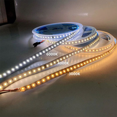 120LEDs 8mm 3000K Electroplata blanca cálida SMD2835 Luz de banda LED para voltaje de entrada de 24V DC