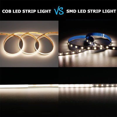 Hotel DC12V24V 8mm10mm 480Leds 3000K4000K6500K Alta luminosidad Flexible COB Led Strip Light para la cocina y el salón