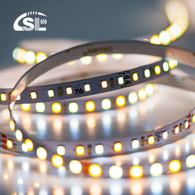 120LEDs 8mm 3000K-6500K CCT Flexible de doble color COB SMD2835 luz de banda LED con 80 Ra