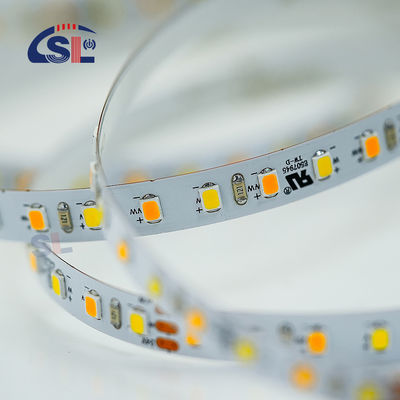 120LEDs 8mm 3000K-6500K CCT Flexible de doble color COB SMD2835 luz de banda LED con 80 Ra