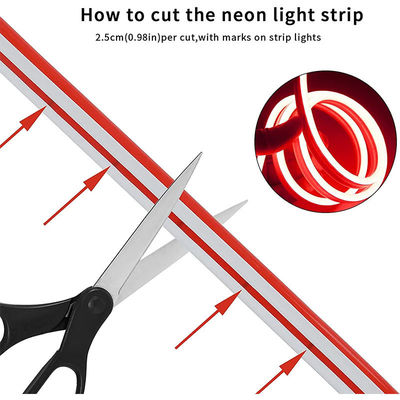 DC 12V LED rojo Neon Flex con 50000 vida útil y instalación de montaje colgante