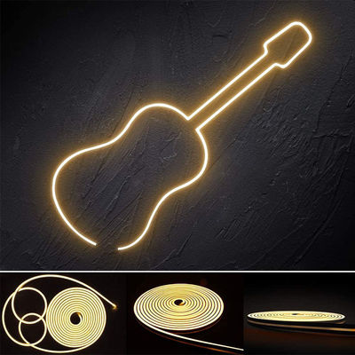 Apoyo más tenue Neon Flex Blanco Caliente 3000K Mini 24V 4x10mm IP65 a prueba de agua 168 LED/m