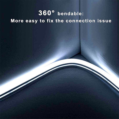 4100K Frío LED Blanco Neón Flex 24V DC Inalámbrico 8x16mm 120LEDs/m IP65 Impermeable Ideal