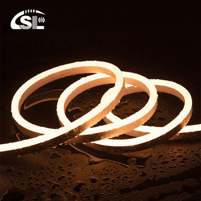 Cubierto de silicona LED blanco cálido Neon Flex 24V DC inalámbrico 8x16mm 120LEDs/m IP65 resistente al agua