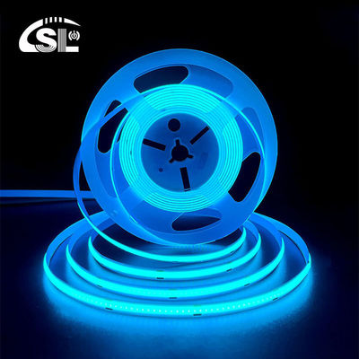 320Leds Alta luminosidad Hielo Azul COB Led Strip Light CE RoHs IP20 8mm Ancho 12V24V