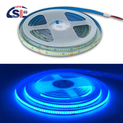 320Leds Alta luminosidad Hielo Azul COB Led Strip Light CE RoHs IP20 8mm Ancho 12V24V