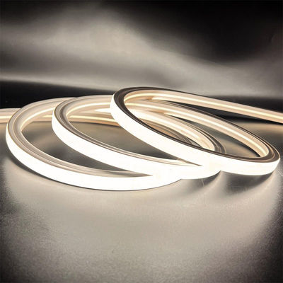 Flex de Neón Blanco Natural 4000K DC 48V 16x16mm Forma plana Curva vertical IP65 Inodoro LED Flex de Neón