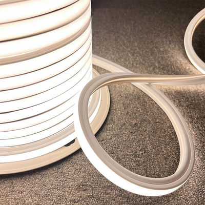 Flex de Neón Blanco Natural 4000K DC 48V 16x16mm Forma plana Curva vertical IP65 Inodoro LED Flex de Neón