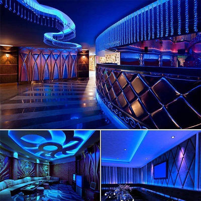 Iluminación Alta luminosidad DC12V24V 480leds 8mm Ice-Blue COB Led Strip Light con 3-