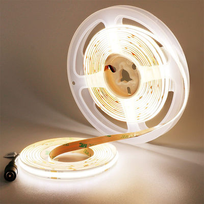 8mm10mm de ancho DC12V24V 3000K4000K6500K flexible COB Led Strip luz con material