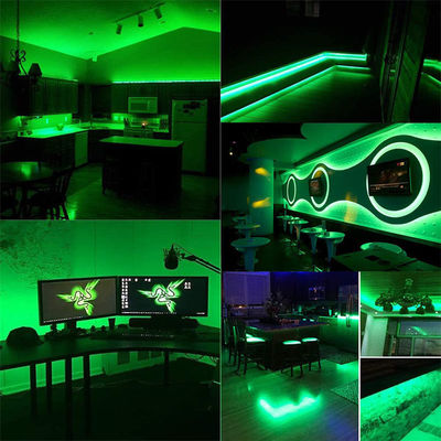 DC12V24V 480LEDs Ra90 8mm10mm ancho verde flexible COB luz LED de banda para la iluminación