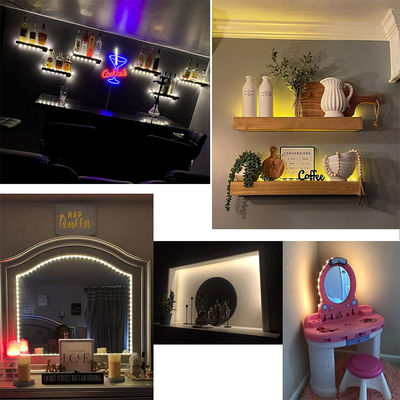 Hotel 5v 120leds 8mm 3000K Blanco cálido LED Strip luz con y Flujo luminoso / m 2640 lm