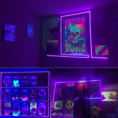 Luz de banda LED 5V 8mm 120LEDs púrpura Electroplata de corte único para sus necesidades