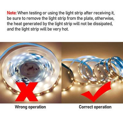 Soporte para oscurecedores 5v 8mm 120leds 3000K Blanco cálido con placas flexibles LED