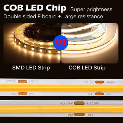Tipo de elemento de luz de las cuerdas de luz de alta luminosidad impermeable personalización COB luz de banda LED