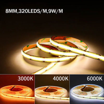 Tipo de elemento de luz de las cuerdas de luz de alta luminosidad impermeable personalización COB luz de banda LED
