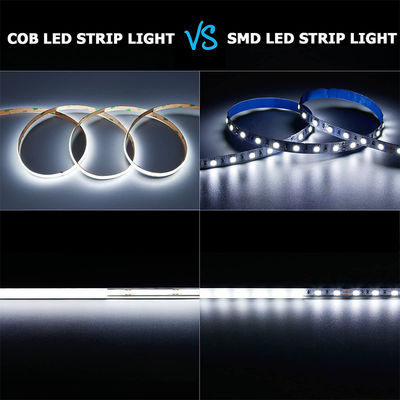 5v 320leds 8mm 6500K White COB Led Strip Light para la iluminación del hogar por control del interruptor