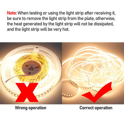 110v220v 240leds 10mm 3000K4000K6500K Flexible de corte a presión SMD2835 Luz de banda LED 1