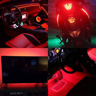 Luz de banda LED de color rojo 12V para decoración interior y exterior 8mm 320 LED