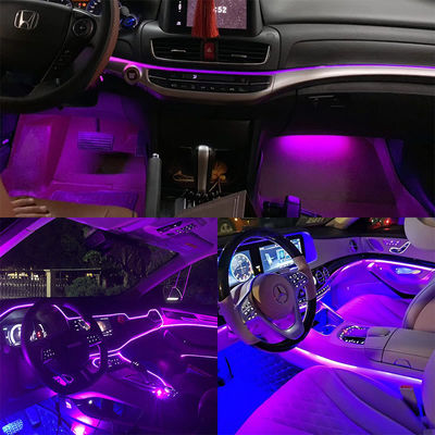 Modo de control Wifi 12v24v 8mm 320leds Violeta Alto brillo COB Luz de banda LED 0.06kg