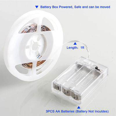 IP20 Calificado Alto brillo 5v 8mm 120leds 6500K Blanco flexible de electroplata SMD2835 Luz de banda LED