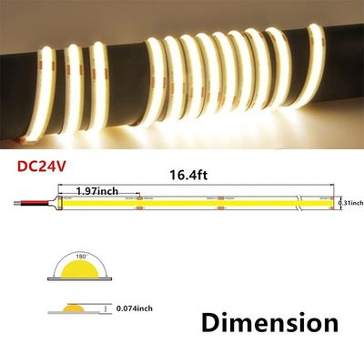 10W/m o Walt personalizable por metro COB Luz de banda LED para cocina y sala de estar