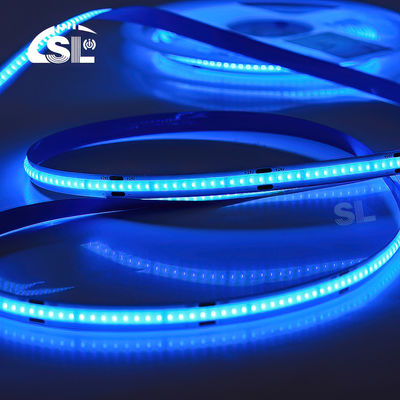 Luz de banda LED de alta luminosidad DC12V24V COB azul helado para hoteles y decoraciones interiores