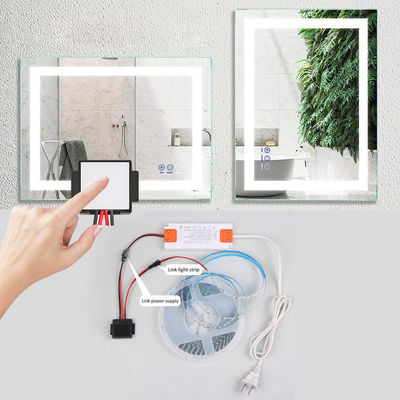 12V 24V 3A sensor táctil de espejo LED interruptor para 1-6mm espejo de mercurio de tres colores