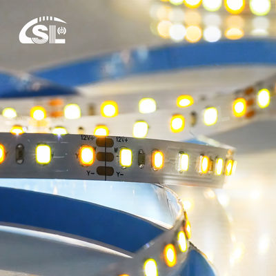 120LEDs CCT Led Strip Light 2700k-6500k 5/10M/Roll 12/24V DC Voltado de entrada DC 24V