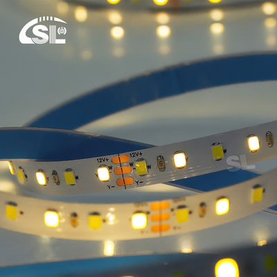 120LEDs CCT Led Strip Light 2700k-6500k 5/10M/Roll 12/24V DC Voltado de entrada DC 24V