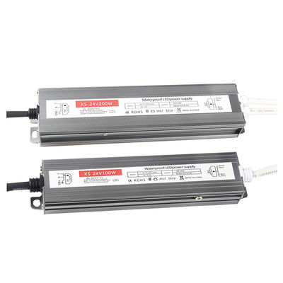 Conductor LED de salida única a prueba de agua 60-400W AC180-264V DC 12V 24V Fuente de alimentación con interruptor