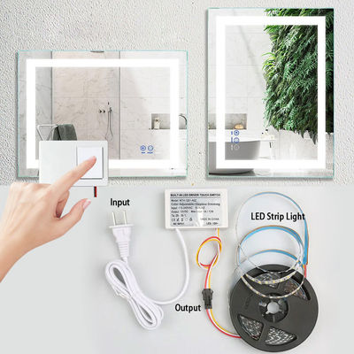 60W 12V Desfocador con una llave un color Seleccionado LED Dispersor de espejo sensor táctil