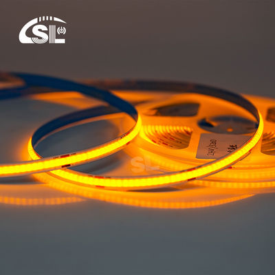 Electroplate COB 24v COB 320Ds 8mm Ra 85 Oro amarillo de luz de la franja para la iluminación del hogar