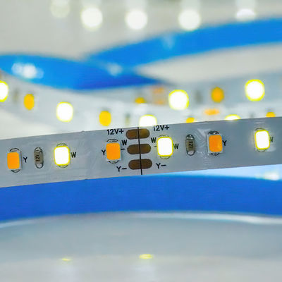 CCT personalizado 12V24V 8mm 120leds 3000K-6500K Blanco-Blanco cálido SMD2835 Luz de banda LED