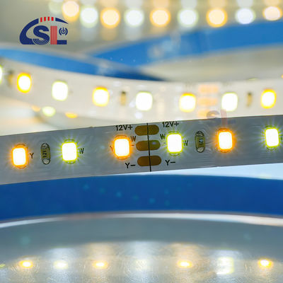 CCT personalizado 12V24V 8mm 120leds 3000K-6500K Blanco-Blanco cálido SMD2835 Luz de banda LED