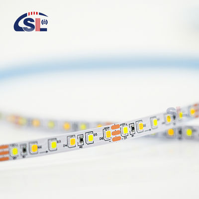 Tabla de corte a presión de doble color flexible SMD2835 Luz de banda LED 3000K-6500K Blanco cálido -Blanco