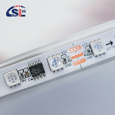 12V WS2811 60Leds Mágico Digital Multicolor 5050 Direccionable RGB LED Strip Pixel Caliente Blanco IP20 Controlador de Decoración