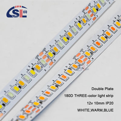 10mm 2835 180D Blanco cálido azul 12V LED de iluminación de la tira para la iluminación de baño de espejo residencial