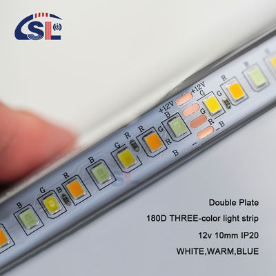 10mm 2835 180D Blanco cálido azul 12V LED de iluminación de la tira para la iluminación de baño de espejo residencial