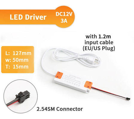 SL Handy Fuente de alimentación ligera LED controlador 12W 24W 36W 48W 60W para espejos de baño