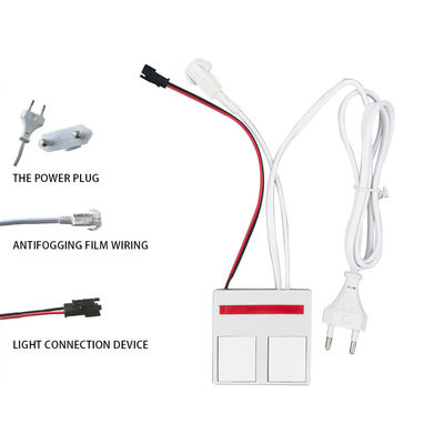 110V 240VAC 12W24W Sensor de atenuación táctil de espejo LED de un solo / tres colores con 2 teclas