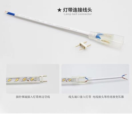 Luz LED de diseño moderno con cable de conexión 12V/24V y fácil instalación