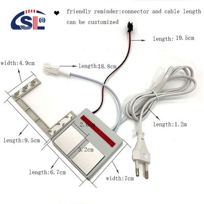 Fuente de luz LED de 12V Interruptor de espejo de baño integrado 1N1NC Combinación 1A Corriente máxima