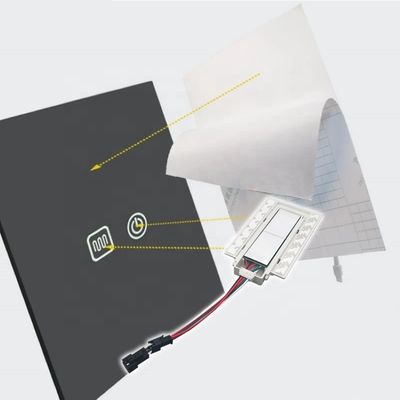 Lentes de PET Material Sensor táctil de baño Interruptor de vanidad Dispersor de niebla LED Espejo inteligente