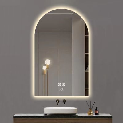 Hotel Casa Decoración de baño Diseño moderno pantalla táctil Espejo inteligente con luces LED y sensor